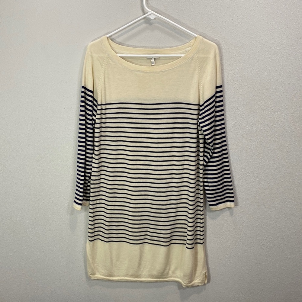 Joie striped sweater dress cashmere wool blend
